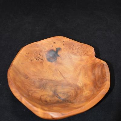 Organic Wooden Bowl 8.5â€x3â€