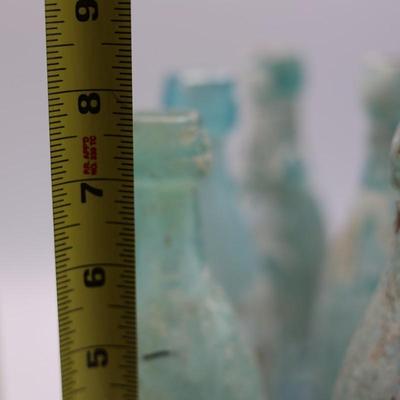 Antique Aqua Glass Bottles