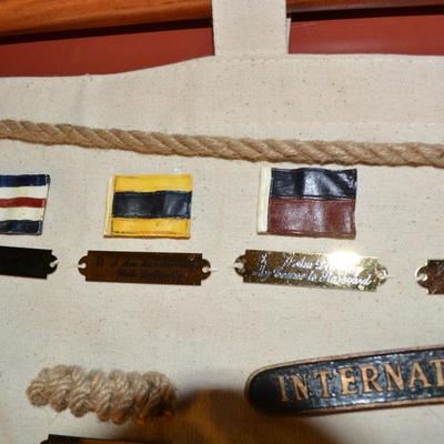 International Nautical Code of Symbols Wall Hanging, 33.5â€x27â€