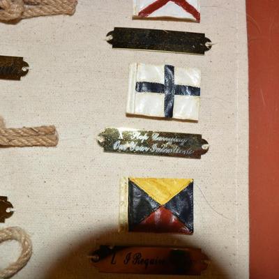 International Nautical Code of Symbols Wall Hanging, 33.5â€x27â€