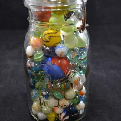 Ideal BALL Jar Full of Old/New Marbles