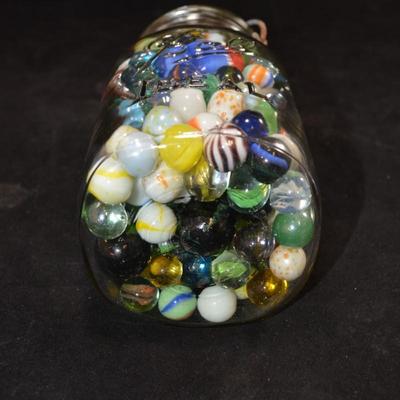 Ideal BALL Jar Full of Old/New Marbles