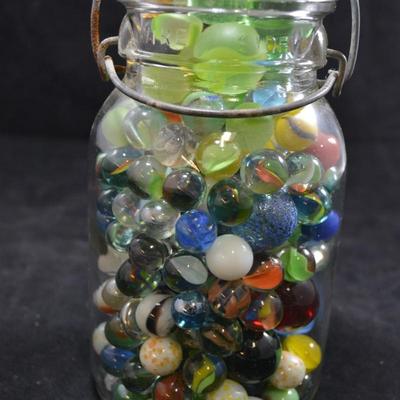 Ideal BALL Jar Full of Old/New Marbles
