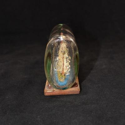 Small Vintage â€œQueen Anneâ€™s Revengeâ€ Ship In A Bottle 6x3.5