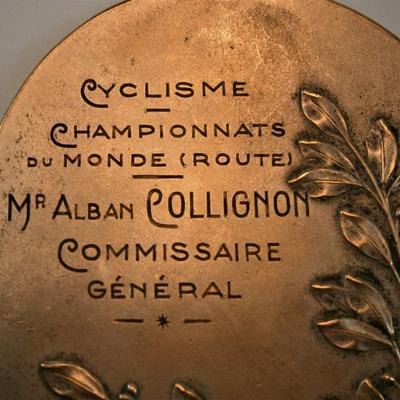 1930 Exposition Internationale De Liege Sports Medal Presented to World Cycling