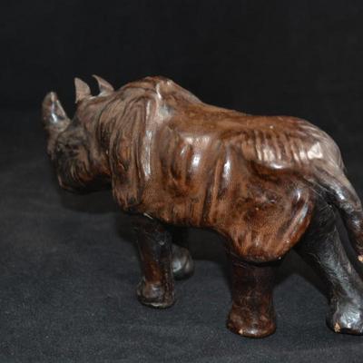 Small Leather Rhinoceros 8x5
