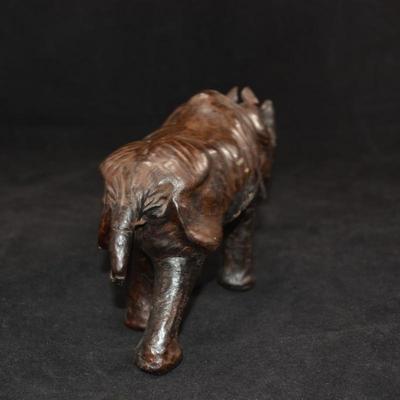 Small Leather Rhinoceros 8x5