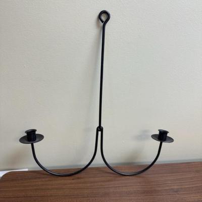 Handmade Wrought iron 2 arm Candle holder