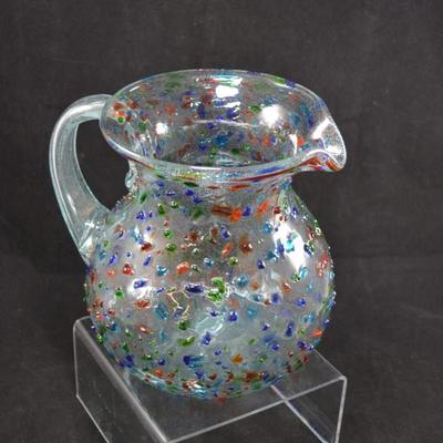 Pebbled Mexican Margarita Pitcher 8â€ Tall
