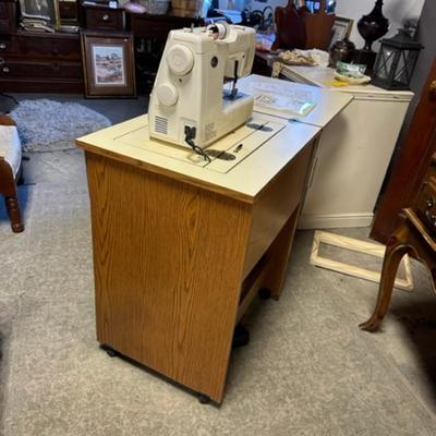 Kenmore sewing machine and cabinet