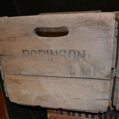 3 Antique/Vintage Wood Crates BORAX, Shenandoah Vinegar Corp + More