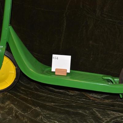 Working Vintage Steel Scooter w/ Brake & Stand 38â€x33â€x5â€