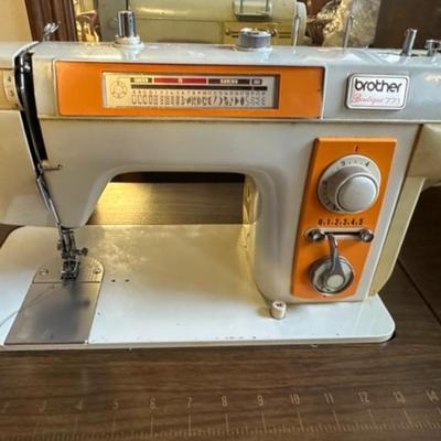 Brother sewing machine and cabinet