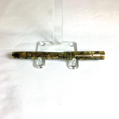 1122 Antique Mabie Todd Swan Eternal Fountain Pen "Crackle Ice" Design