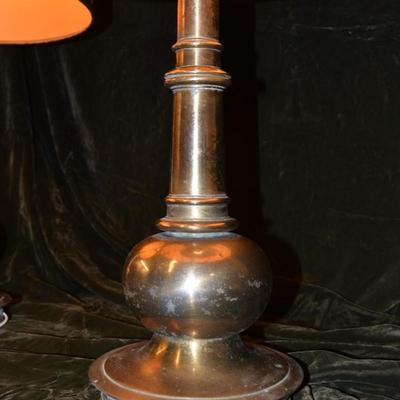Matching Vintage Brass STIFFEL 3-Way End Table Lamps 30â€x16â€