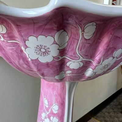 Sherle Wagner Hand painted Pedestal sink