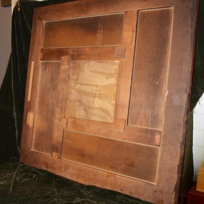 Heavy Wood Table Top/Wall Hanging Dragon Fighters 39.5â€x39.5â€x1â€