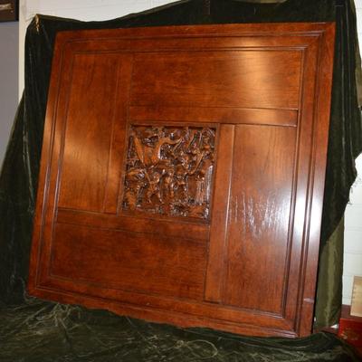 Heavy Wood Table Top/Wall Hanging Dragon Fighters 39.5â€x39.5â€x1â€