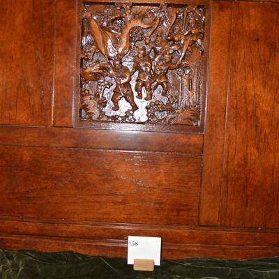 Heavy Wood Table Top/Wall Hanging Dragon Fighters 39.5â€x39.5â€x1â€