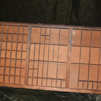 Antique Type-Set Drawer AS IS 32.25â€x16.5â€