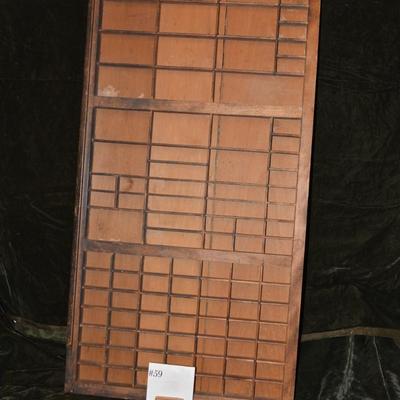 Antique Type-Set Drawer AS IS 32.25â€x16.5â€