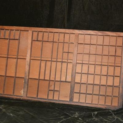 Antique Type-Set Drawer AS IS 32.25â€x16.5â€