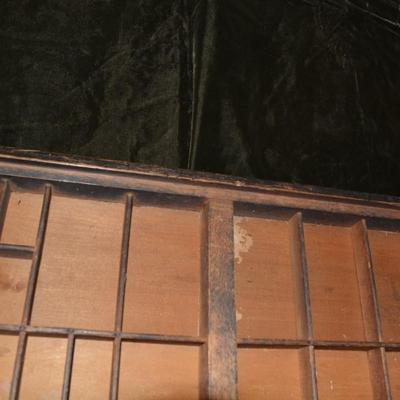 Antique Type-Set Drawer AS IS 32.25â€x16.5â€