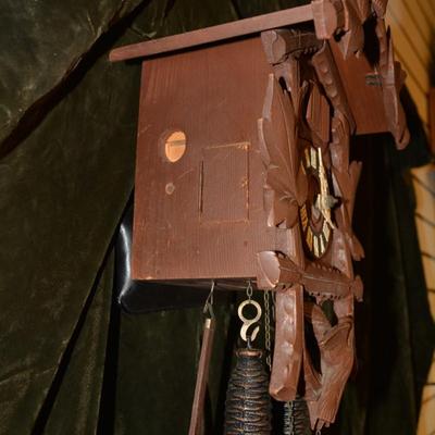 Vintage German Cuckoo Clock, Working, Needs Adjustment