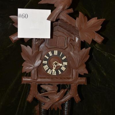 Vintage German Cuckoo Clock, Working, Needs Adjustment