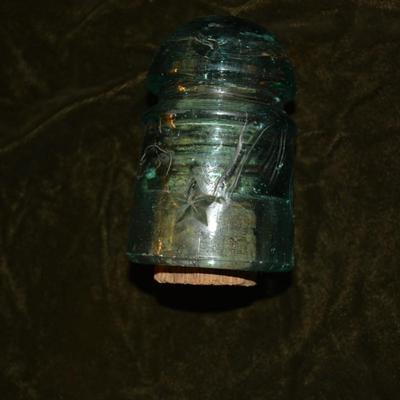Lot of Antique/Vintage Blue Glass Insulators