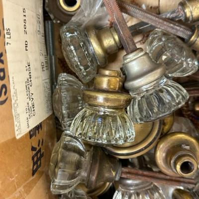 House full of vintage glass door knobs