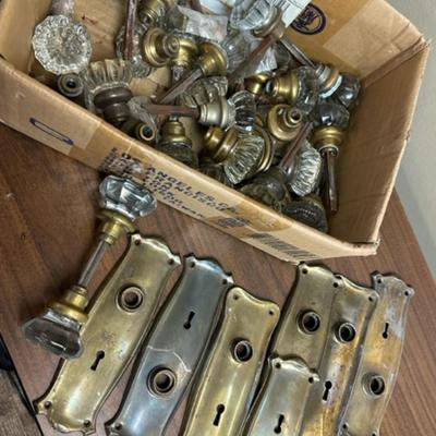House full of vintage glass door knobs