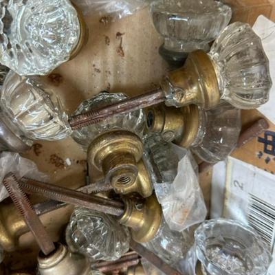 House full of vintage glass door knobs