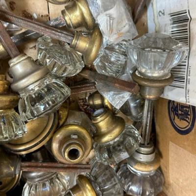 House full of vintage glass door knobs