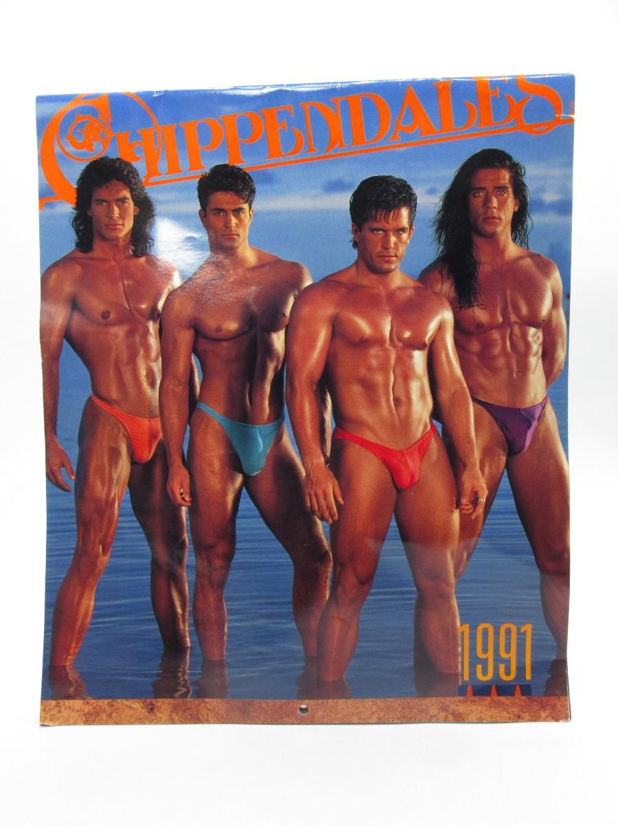 Retro Chippendales Collectible 1991 Model Fold Out Wall Hanging Retro Chippendales Collectible 1991 Model Fold Out Wall Hanging