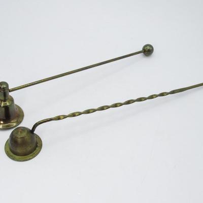 2 Brass Candle Snuffers