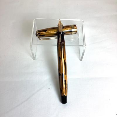 1133 Vintage Parker Geometric "Toothbrush" Fountain Pen