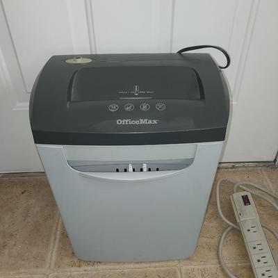OFFICE MAX PAPER SHREDDER AND SURGE BOX