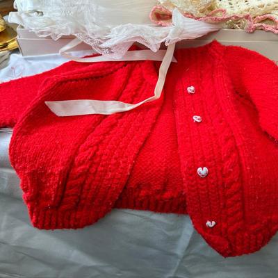 Sweet baby clothes crochet and flannel