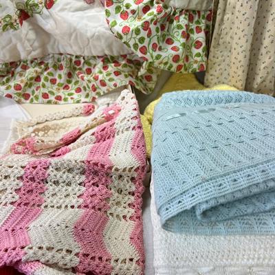 Sweet baby clothes crochet and flannel