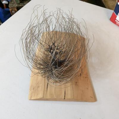 Wire Art â€“ Bonsai Tree Sculpture on Driftwood 2 by Jim Beghtol