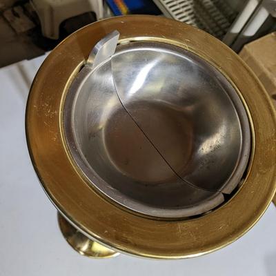 Gold Tone Art Deco Ashtray Stand, Theatre Lobby?