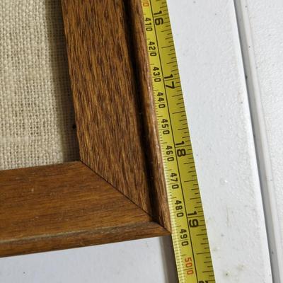 Charming Framed Linen Map of Long Island
