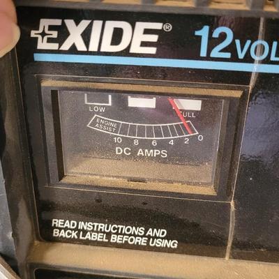 Exide Manual 12V Battery Charger and Battery Posts Cleaners