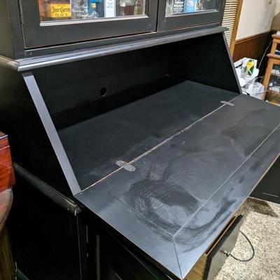 Pottery Barn Desk, Hutch Cabinet