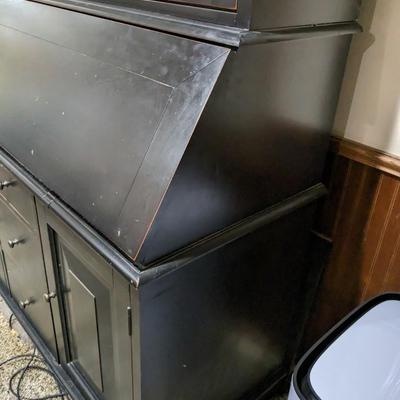 Pottery Barn Desk, Hutch Cabinet