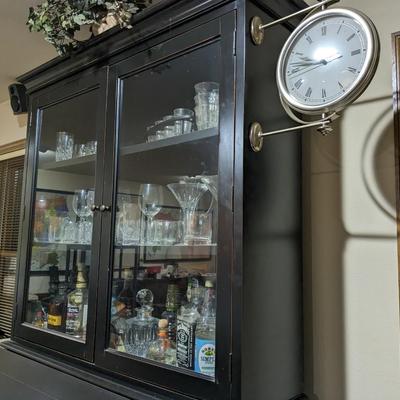 Pottery Barn Desk, Hutch Cabinet