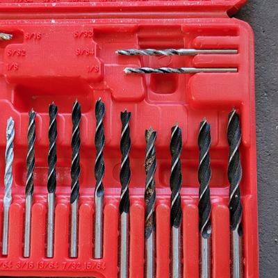Drill Bit Set in Carrying Case