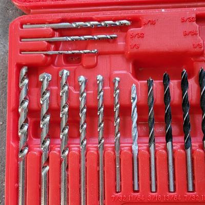 Drill Bit Set in Carrying Case