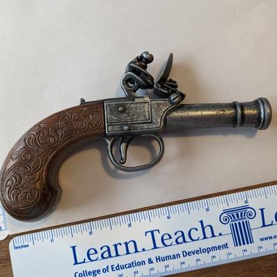 Denix Flintlock Pocket Pistol Replica 18th Century Faux Dark Wood
